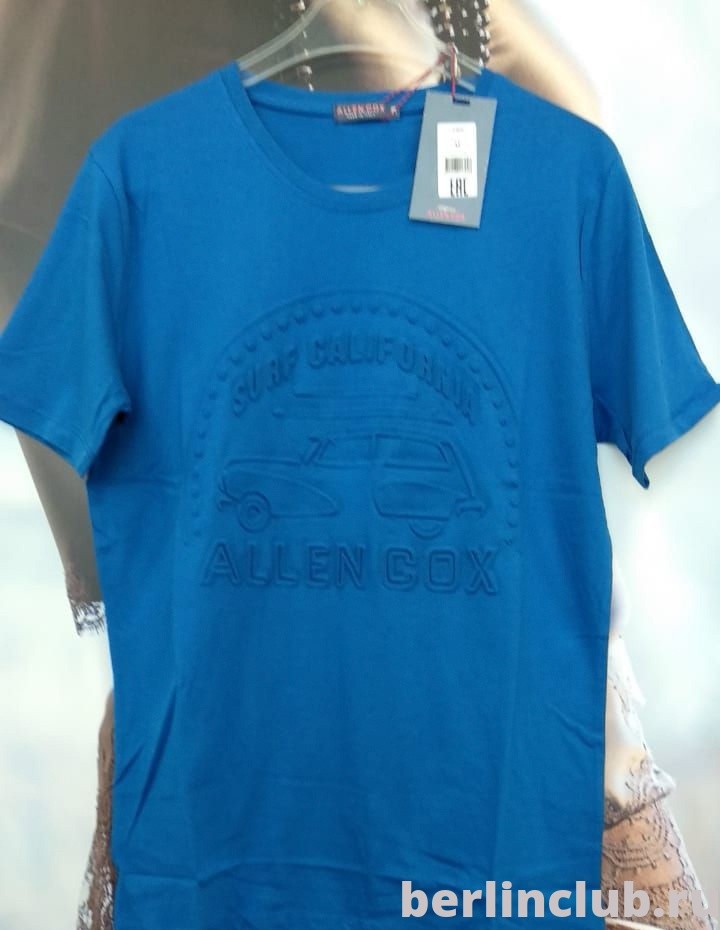 Футболка Allen Cox Serf  876034 - голубой ультрамарин - купить с доставкой по России, оплата при получении
