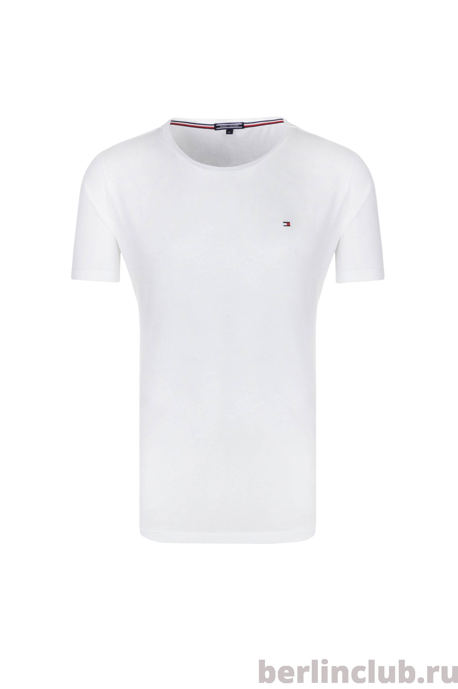 Мужская футболка Tommy Hilfiger  - белая - купить с доставкой по России, оплата при получении