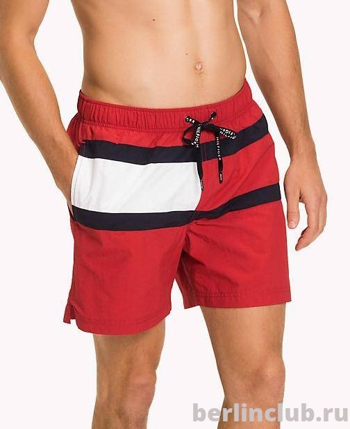 Пляжные шорты Tommy Hilfiger Флаг - красные - купить с доставкой по России, оплата при получении